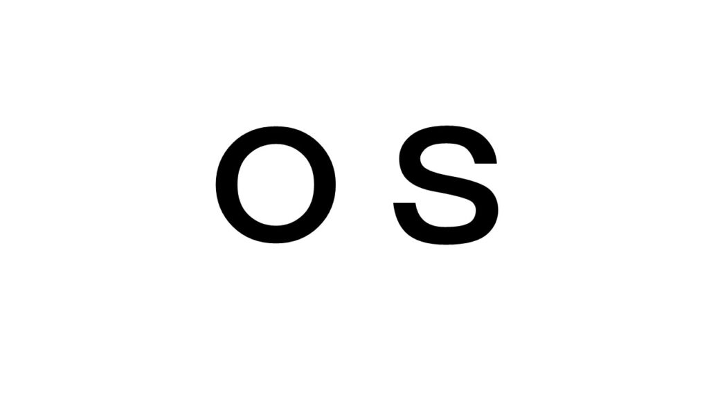 アルファベットの曲線の文字